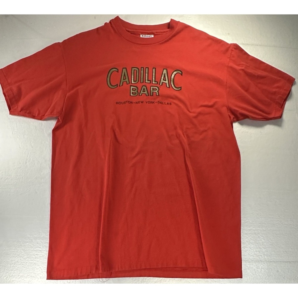 VTG‎ Cadillac Bar Mens XL Hanes 50/50 Single Stitch 1980's Rare